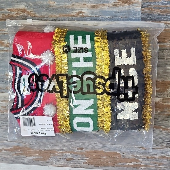 Tipsy Elves Other - Kid's Naughty or Nice Reversible Sequin Ugly Christmas Sweater - New in Package